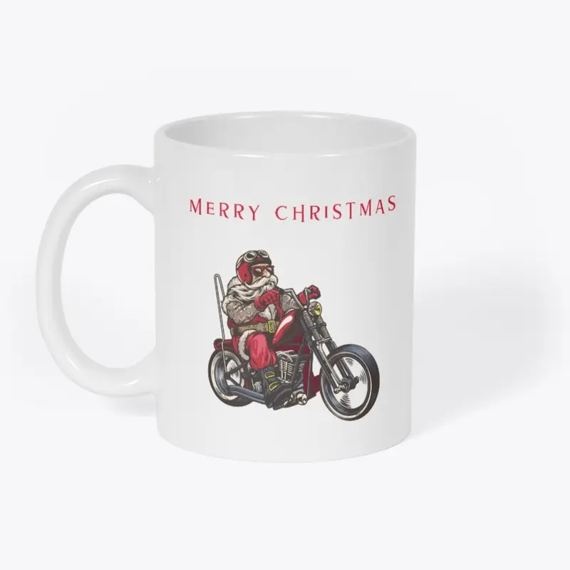 MERRY CHRISTMAS  BIKER SANTA